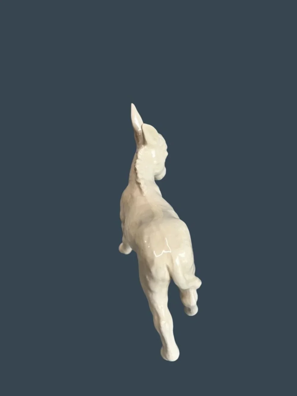 Vintage Goebel White Nativity Donkey Figurine W. Germany 5.5